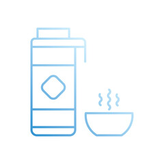 Thermos vector icon stock illustration