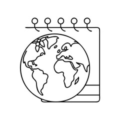 earth day icon, earth day vector illustration-simple illustration of earth day, perfect for earth day logos and icons