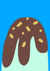 donut with chocolate