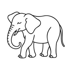 elephant icon, elephant vector illustration-simple illustration of elephant, perfect for elephant logos and icons