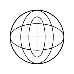globe icon, globe vector illustration-simple illustration of globe, perfect for globe logos and icons