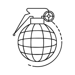 grenade icon, grenade vector illustration-simple illustration of grenade, perfect for grenade logos and icons