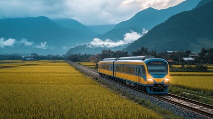 train on the field in yuli
