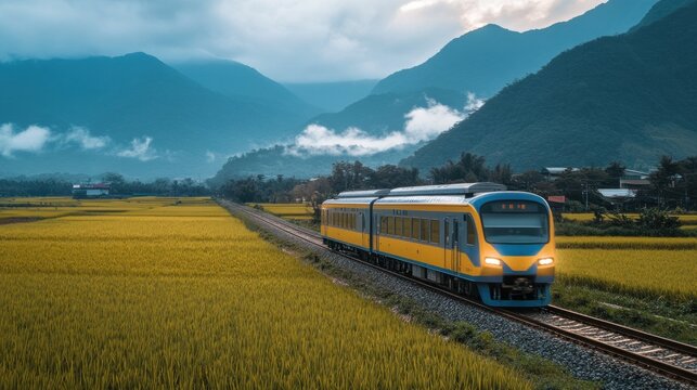 train on the field in yuli