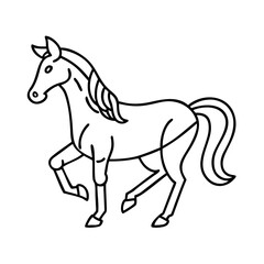 horse icon, horse vector illustration-simple illustration of horse, perfect for horse logos and icons