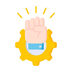 Determination Flat Icon Vector Illustration.
