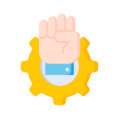 Empowerment Flat Icon Vector Illustration.