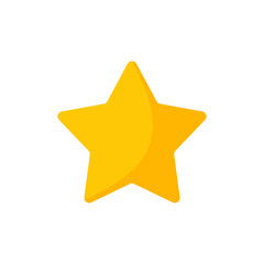 Star Flat Icon Vector Illustration.
