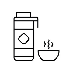 Thermos vector icon stock illustration