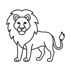 lion icon, lion vector illustration-simple illustration of lion, perfect for lion logos and icons