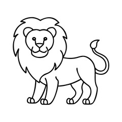 lion icon, lion vector illustration-simple illustration of lion, perfect for lion logos and icons