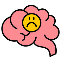Mental health illustration icon