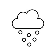 winter weather vector icon stock illustration