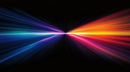 Abstract Speed Of Light Burst With Vivid Colors