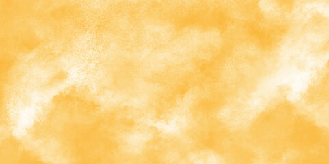 Abstract watercolor background with orange paint. Brush strokes background design. Hand drawn digital art background with cloudy smoke. Watercolor stain on a transparent background.