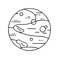 planet icon, planet vector illustration-simple illustration of planet, perfect for planet logos and icons