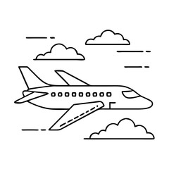 private jet icon, private jet vector illustration-simple illustration of private jet, perfect for private jet logos and icons