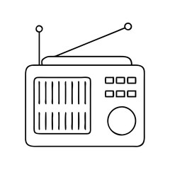 radio icon, radio vector illustration-simple illustration of radio, perfect for radio logos and icons