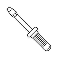 screwdriver icon, screwdriver vector illustration-simple illustration of screwdriver, perfect for screwdriver logos and icons
