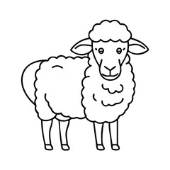 sheep icon, sheep vector illustration-simple illustration of sheep, perfect for sheep logos and icons