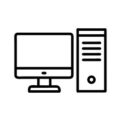 Desktop Computer Tower Icon Design