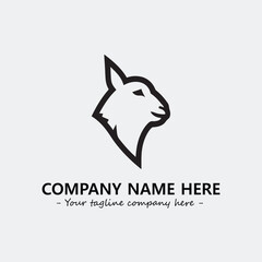 Head of goat illustration black and white for logo company vector image
