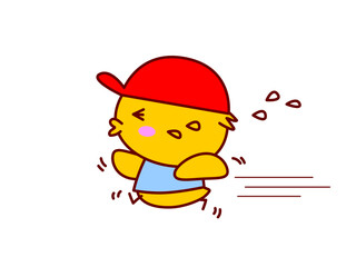 ひよこのかけっこ