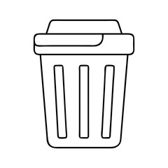 trash bin icon, trash bin vector illustration-simple illustration of trash bin, perfect for trash bin logos and icons
