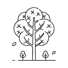 tree icon, tree vector illustration-simple illustration of tree, perfect for tree logos and icons