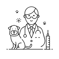 veterinarian Copy icon, veterinarian Copy vector illustration-simple illustration of veterinarian Copy, perfect for veterinarian Copy logos and icons