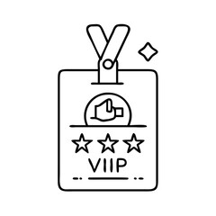 vip badge icon, vip badge vector illustration-simple illustration of vip badge, perfect for vip badge logos and icons
