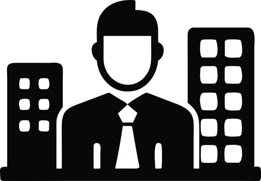 recommend clip art: Minimalist Black Cityscape Icons on Transparent Background Building Tree House