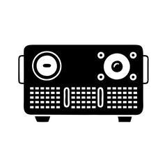 amplifier icon, amplifier line art - simple line art of amplifier, perfect for amplifier logos and icons