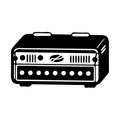 amplifier icon, amplifier line art - simple line art of amplifier, perfect for amplifier logos and icons