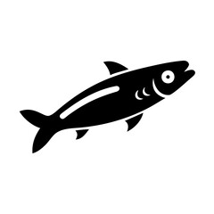 anchovy icon, anchovy line art - simple line art of anchovy, perfect for anchovy logos and icons