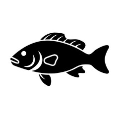 barramundi icon, barramundi line art - simple line art of barramundi, perfect for barramundi logos and icons