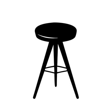 recommend clip art: bar stool icon, bar stool line art - simple line art of bar stool, perfect for bar stool logos and icons