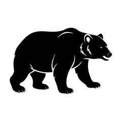 Fototapeta premium bear icon, bear line art - simple line art of bear, perfect for bear logos and icons