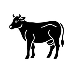 Obraz premium cow icon, cow line art - simple line art of cow, perfect for cow logos and icons