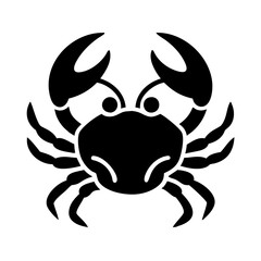 crab icon, crab line art - simple line art of crab, perfect for crab logos and icons