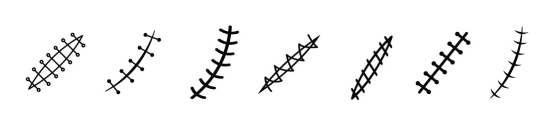  Scar icon logo vector symbol illustration