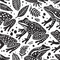 Seamless vector pattern featuring fishes