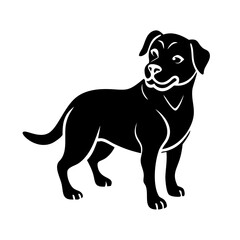 dog icon, dog line art - simple line art of dog, perfect for dog logos and icons