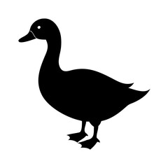 duck icon, duck line art - simple line art of duck, perfect for duck logos and icons