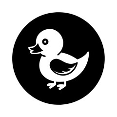 duckling icon, duckling line art - simple line art of duckling, perfect for duckling logos and icons