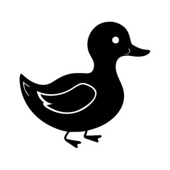 duck icon, duck line art - simple line art of duck, perfect for duck logos and icons