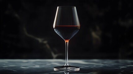 Frozen Kinetic Dance of a Robust Red Wine in a Delicate Crystal Glass