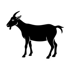 goat icon, goat line art - simple line art of goat, perfect for goat logos and icons