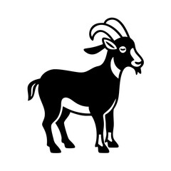 goat icon, goat line art - simple line art of goat, perfect for goat logos and icons