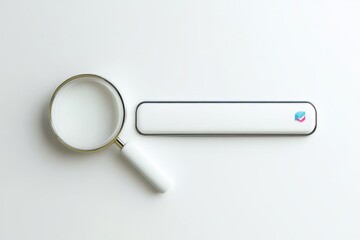 Modern Search Bar and Magnifying Glass Design